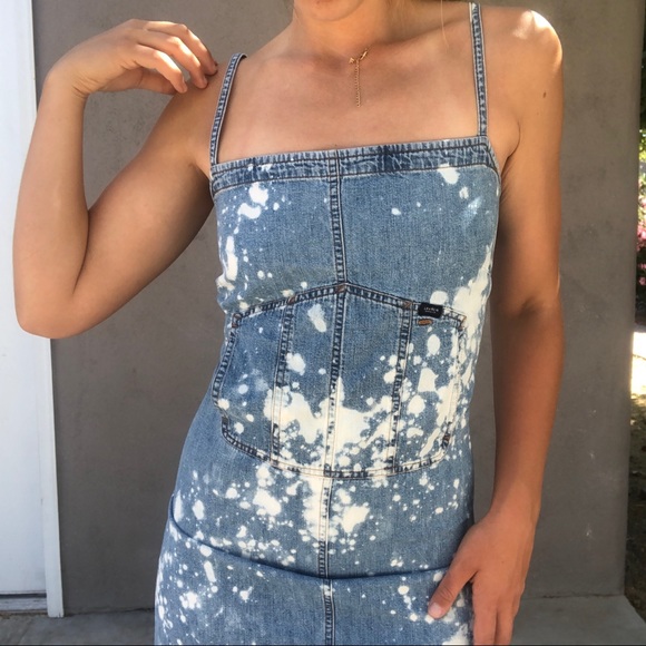 Ralph Lauren Dresses & Skirts - Ralph Lauren Vintage Acid Wash Jean Maxi Dress
